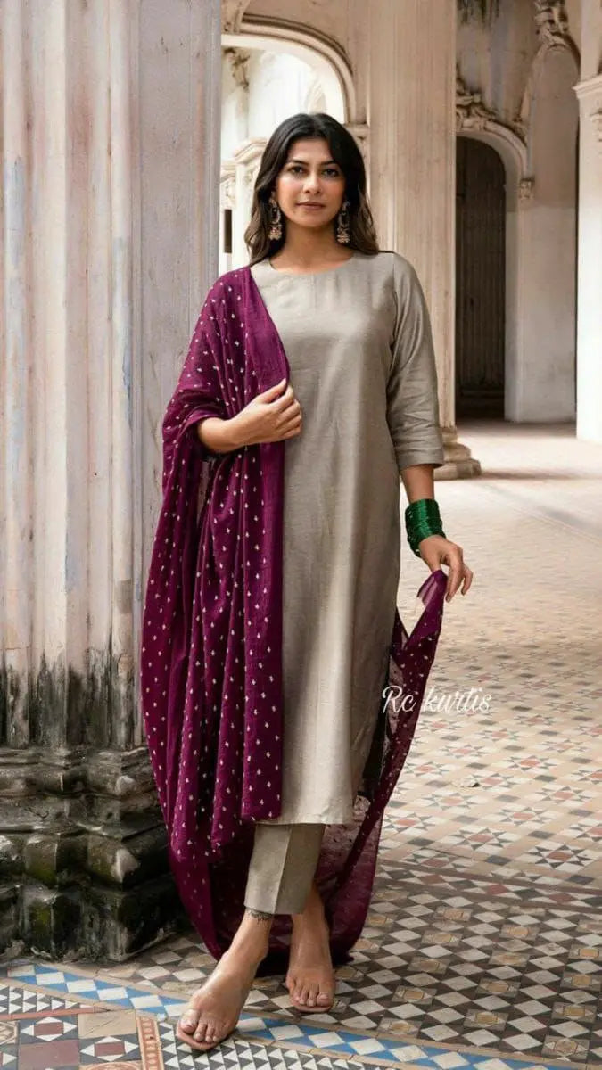 Trendy kurta dupatta set with Nazmin dupatta and designer patterns