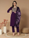 Party wear women’s Kurti Pant set in soft Roman Silk fabric