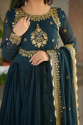Wedding and reception wear gown set