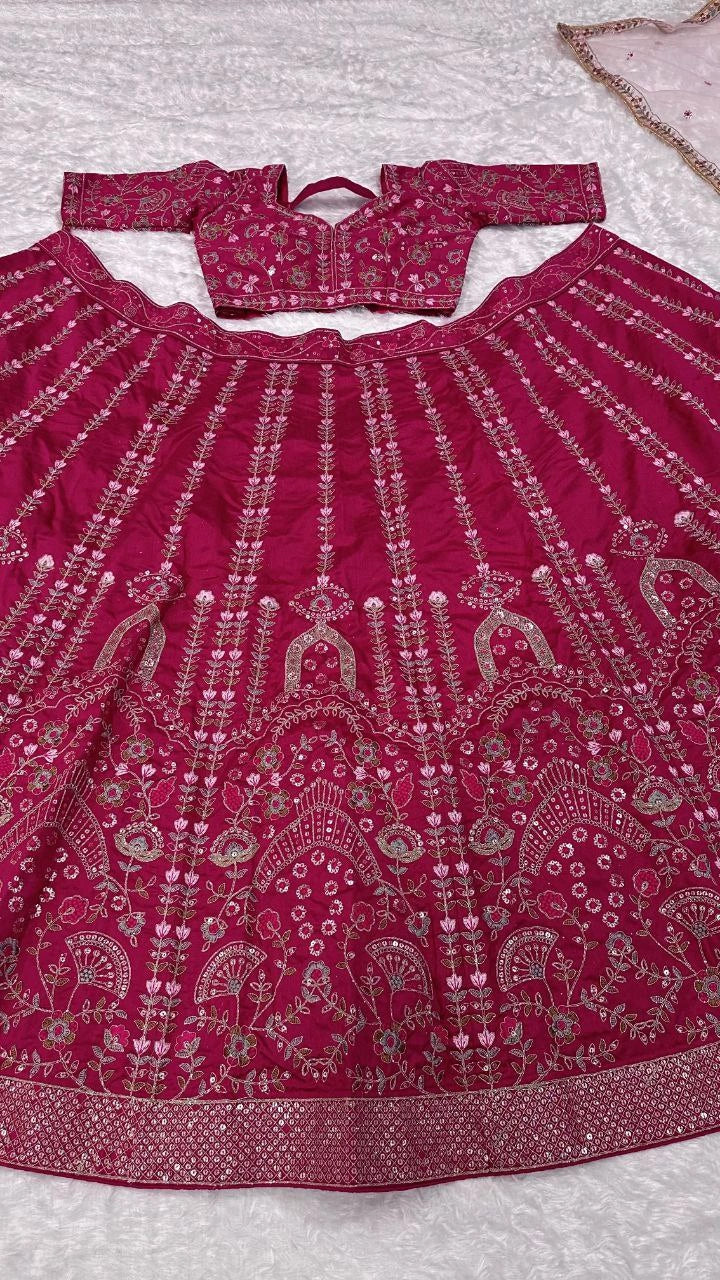 Wedding lehenga with 3.5 meter flair