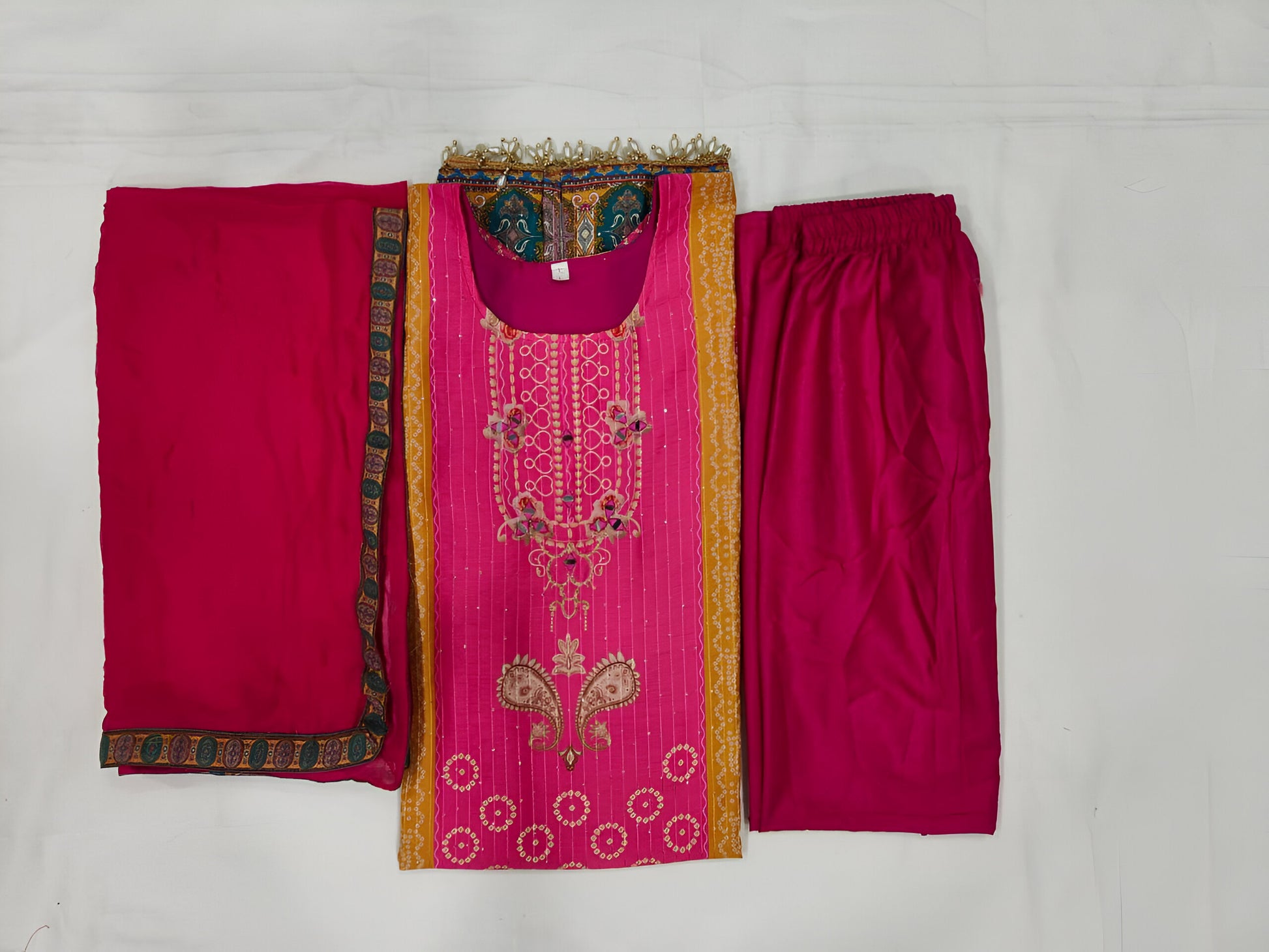 Eid wear ivory shalwar kameez