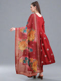 Women's floor-length kurta with dupatta