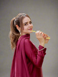 Dupatta with lace border ethnic set
