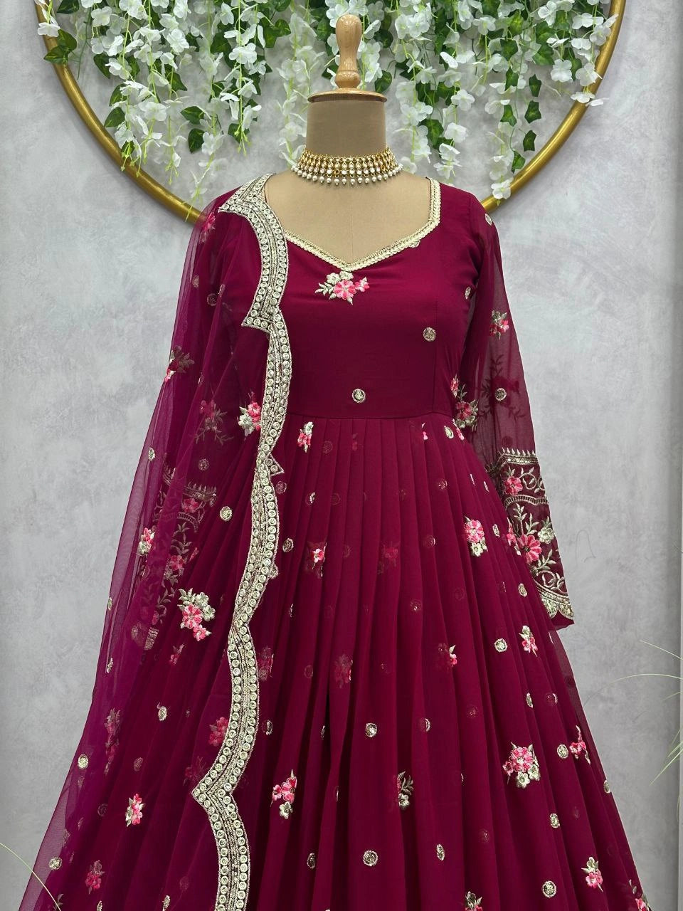 Women's Trendy Ethnic Suit with Designer Embroidery