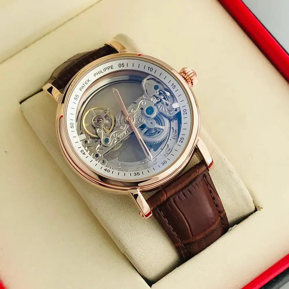Iconic Patek Philippe Swiss Automatic Watch - Leather Strap Edition NextBuy
